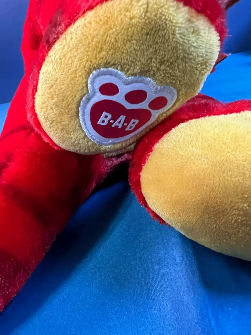 Build A Bear Workshop Red Raptor Dinosaur Plush Stuffed Animal